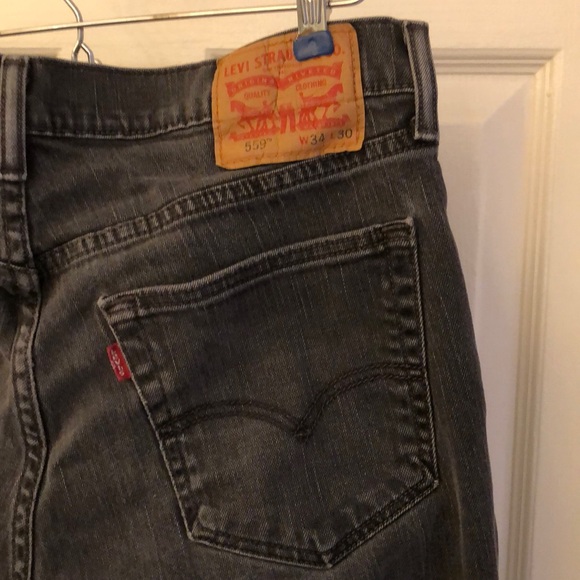 Men’s Levi’s Jeans Black Wash 34/30 Excellent Cond - Picture 4 of 9